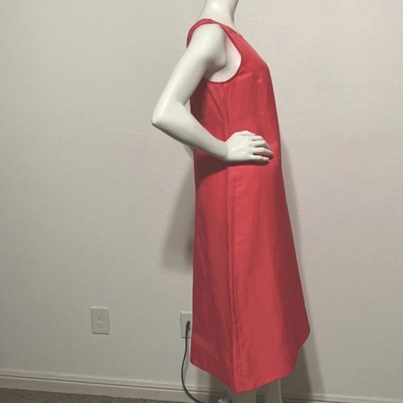 J.Jill NEW Elliptical-Hem A-Line Breathable Linen Blend Lagenlook Midi Dress XS - Picture 9 of 14